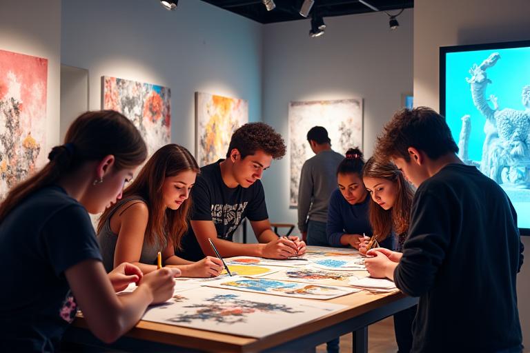 Jugendatelier projektbasiert Ausstellung