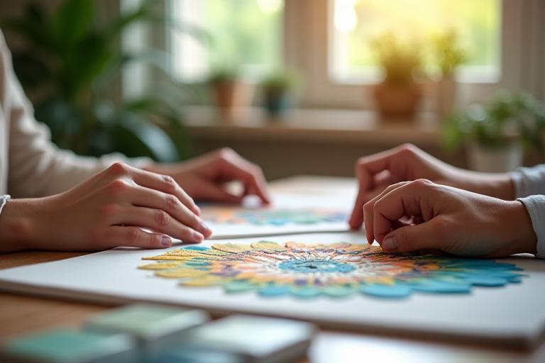 Kunsttherapie Einzelsitzung Achtsamkeit