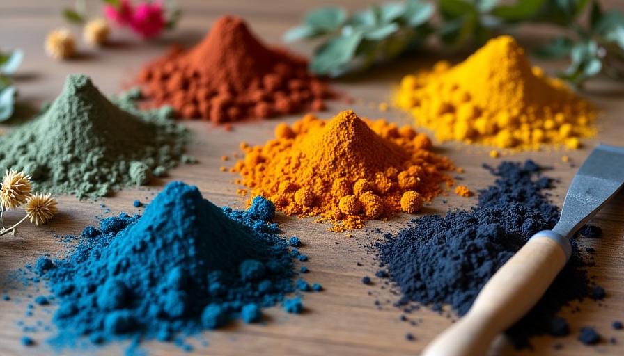 Nachhaltige Kunst Eco Materialien Pigmentkunde